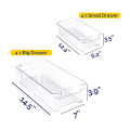 Top sale guaranteed quality set of 8 reusable drawer refrigerator organizer bins